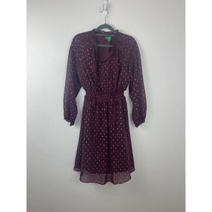 Dip dress size XS color deep burgundy